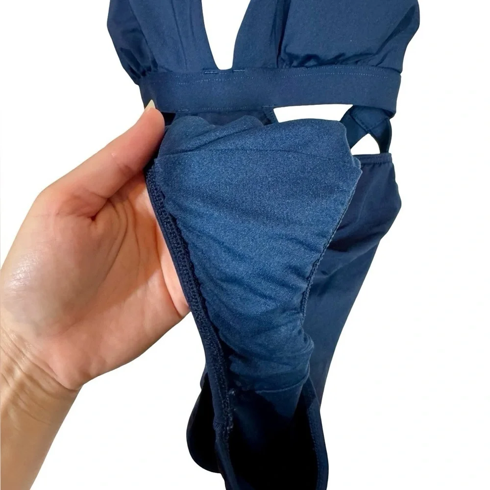 Anthropologie Seafolly Active Halter Cutout One-Piece Bathing Suit AU14/US10 - Picture 12 of 12